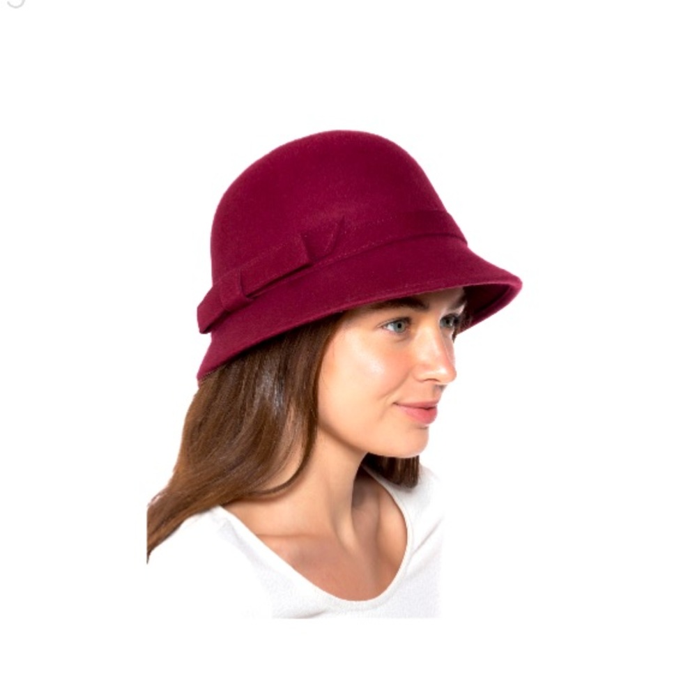 Inc International Concepts Wool Bow Cloche Hat